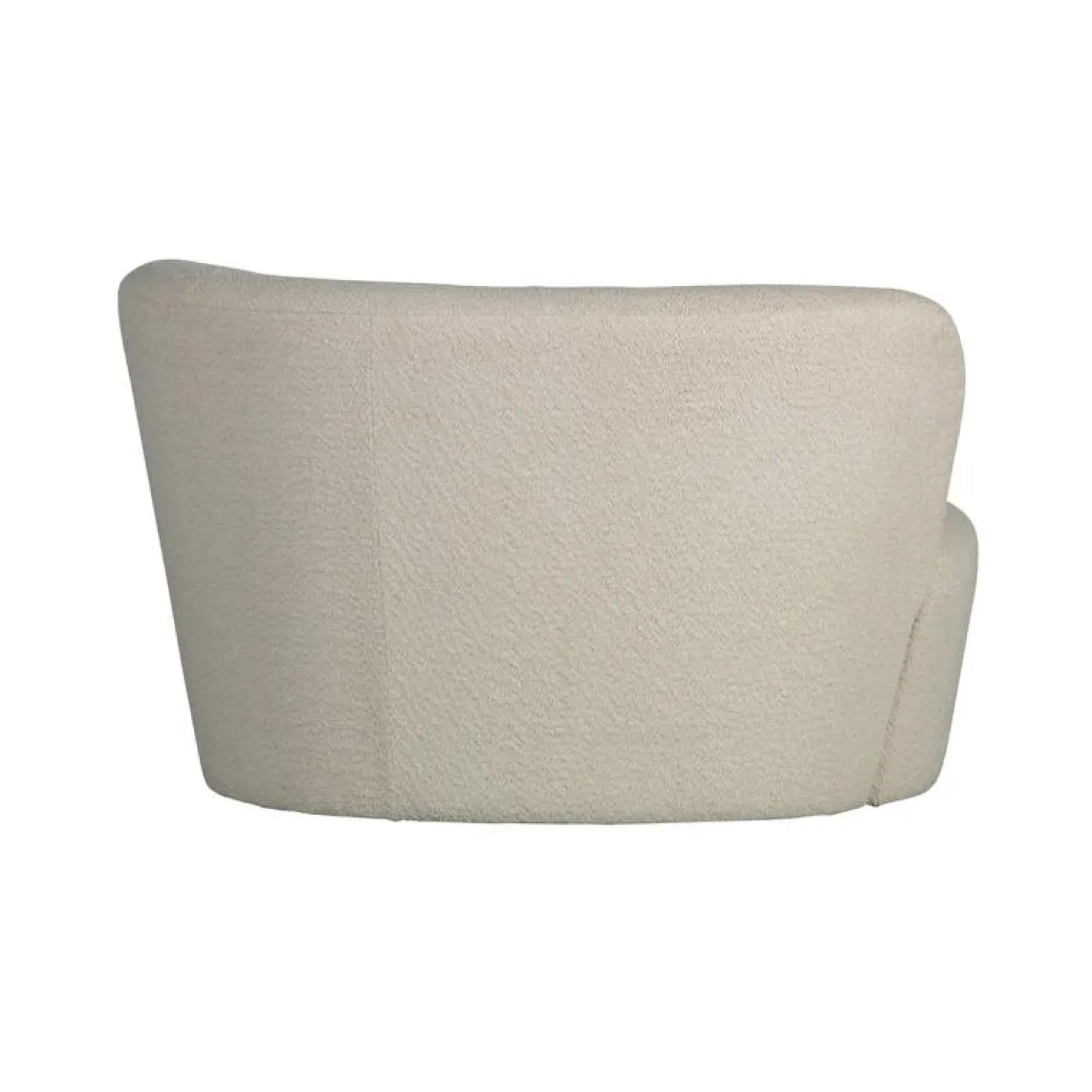 Stone Bankje Rechts Boucle Creme 112cm