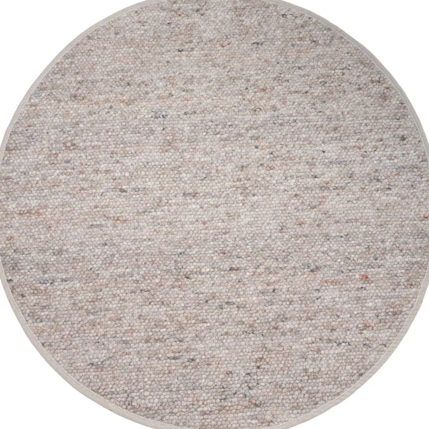 Stone vloerkleed Donker Beige Rond 200x200cm