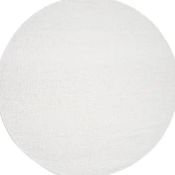 Stone vloerkleed Wit Rond 200x200cm