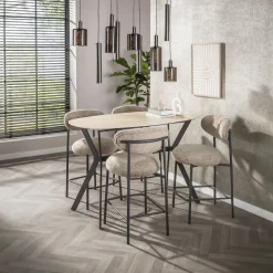 Strato Bartafel deens ovaal Travertine 140cm
