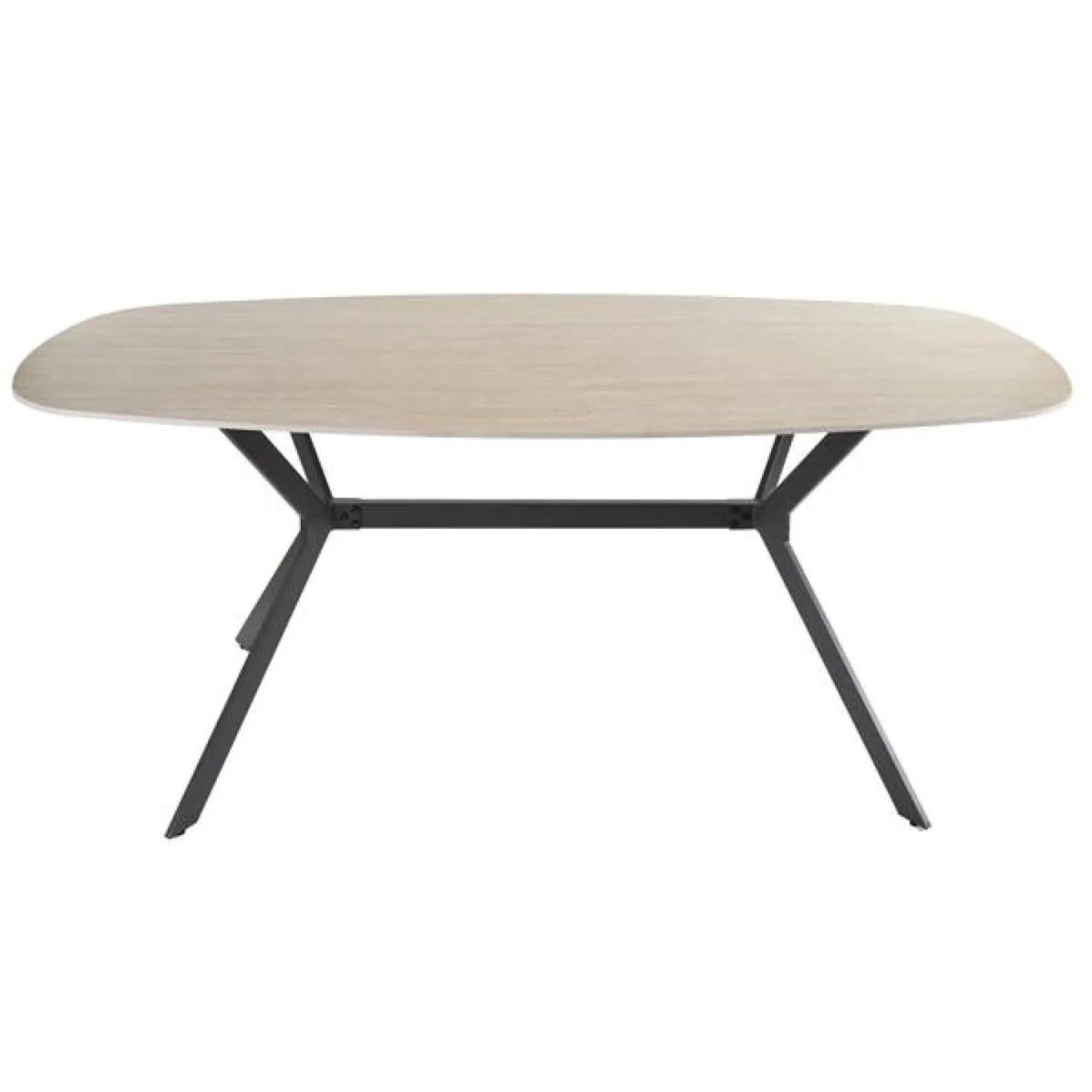 Strato Eetkamertafel deens ovaal Travertin 180cm
