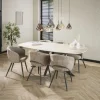 Strato Eettafel deens ovaal Keramiek Travertin 215cm
