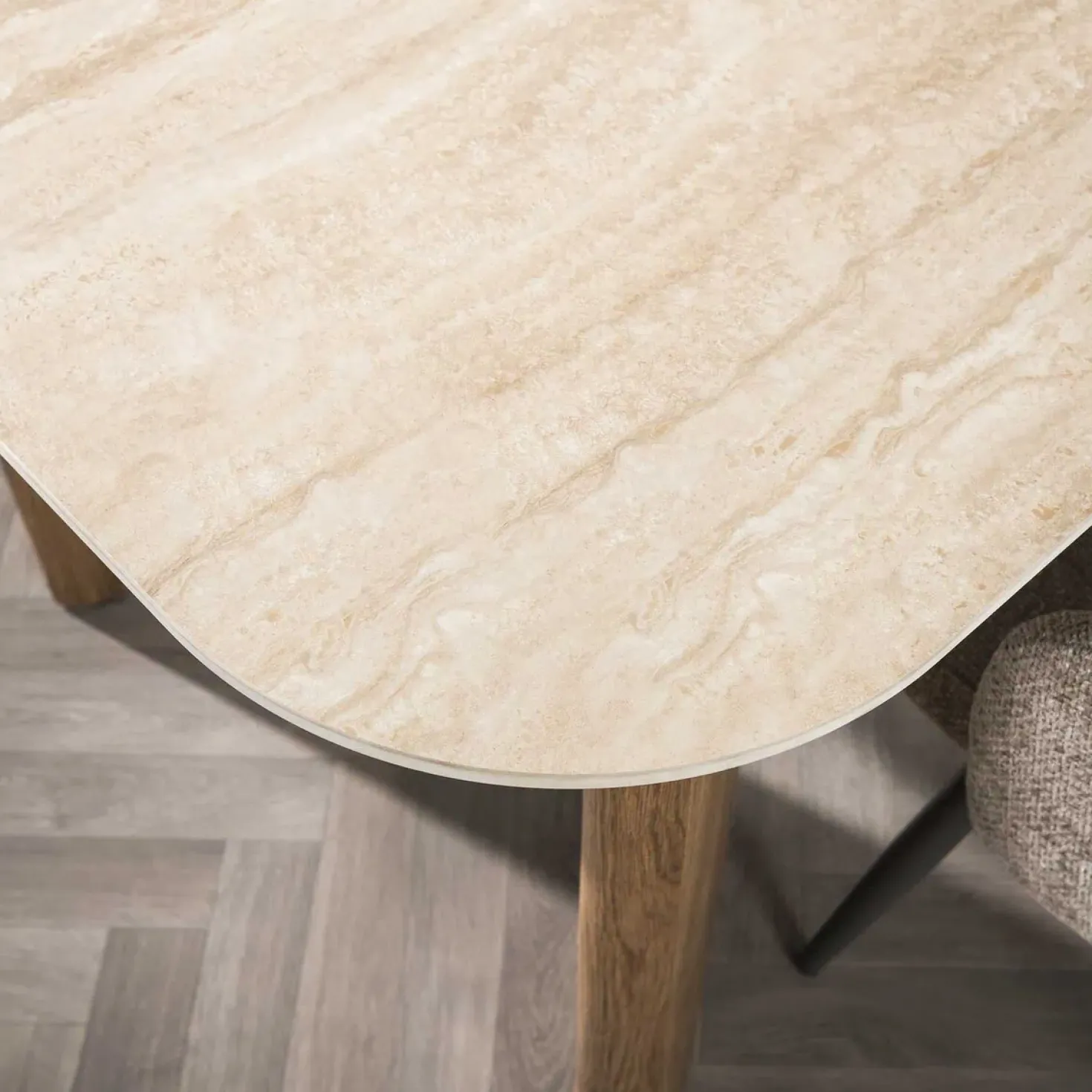 Strato Eettafel Keramiek travertin 180cm