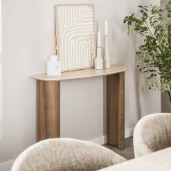 Strato Sidetable/Kaptafel Keramiek travertin 100cm