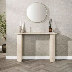 Strato Sidetable Keramiek travertin 120cm