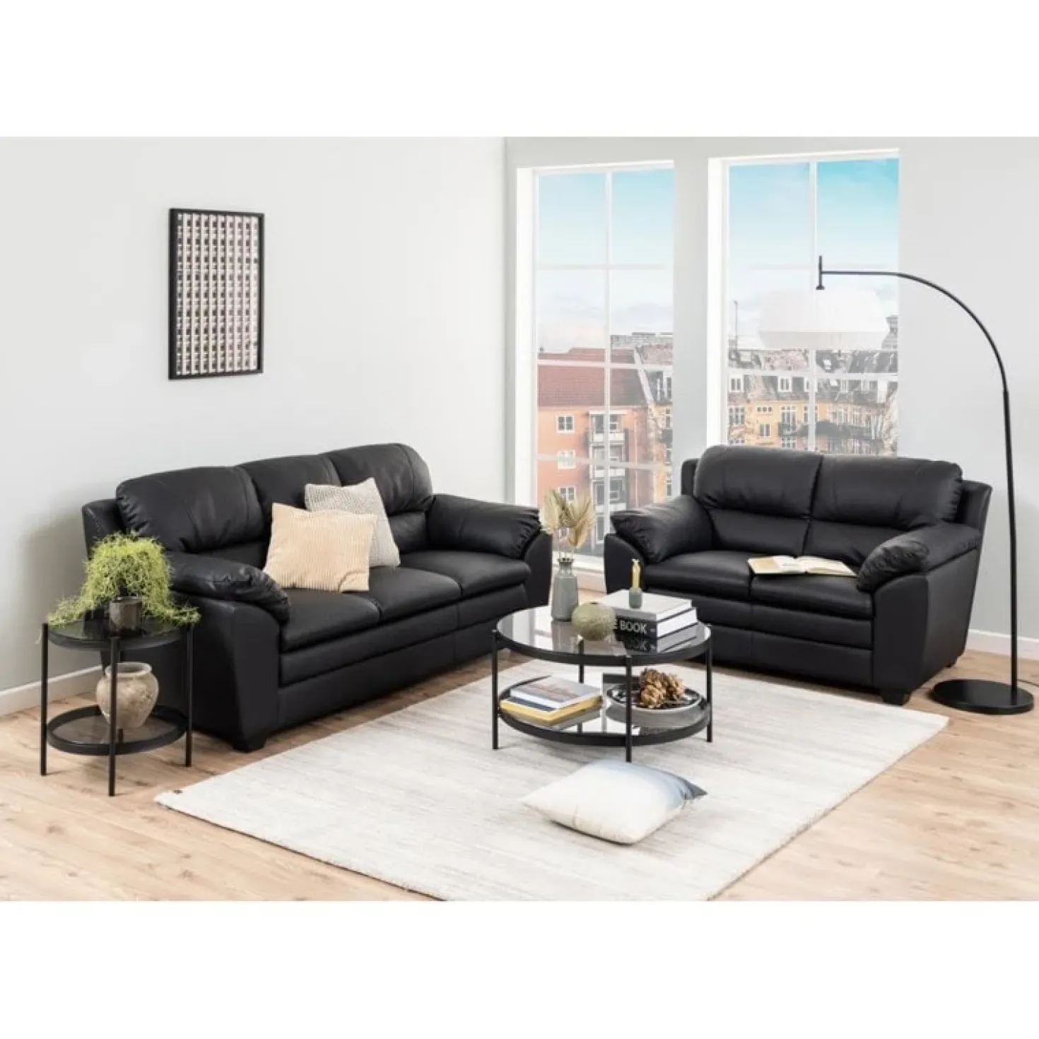 Stryn Salontafel Rond Zwart 79cm