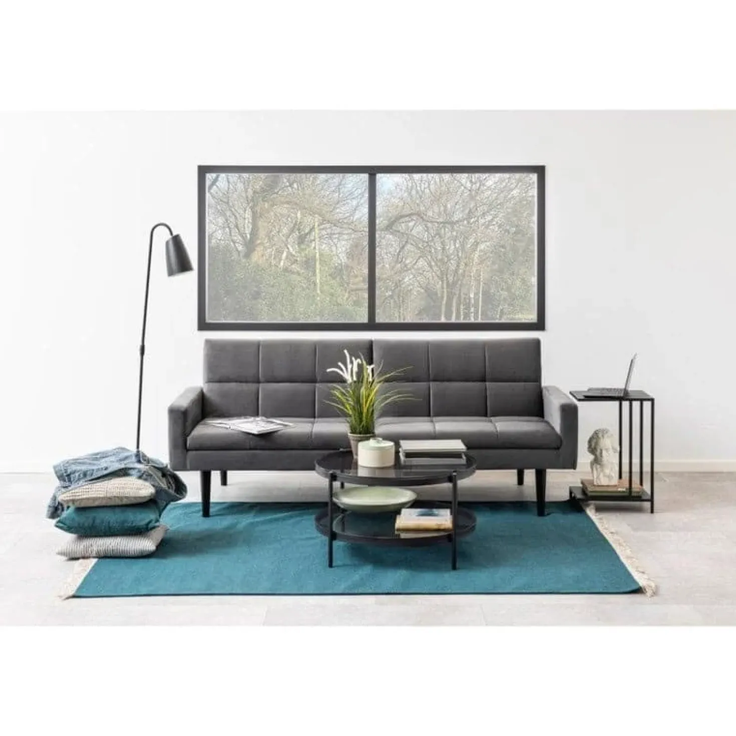 Stryn Salontafel Rond Zwart 79cm
