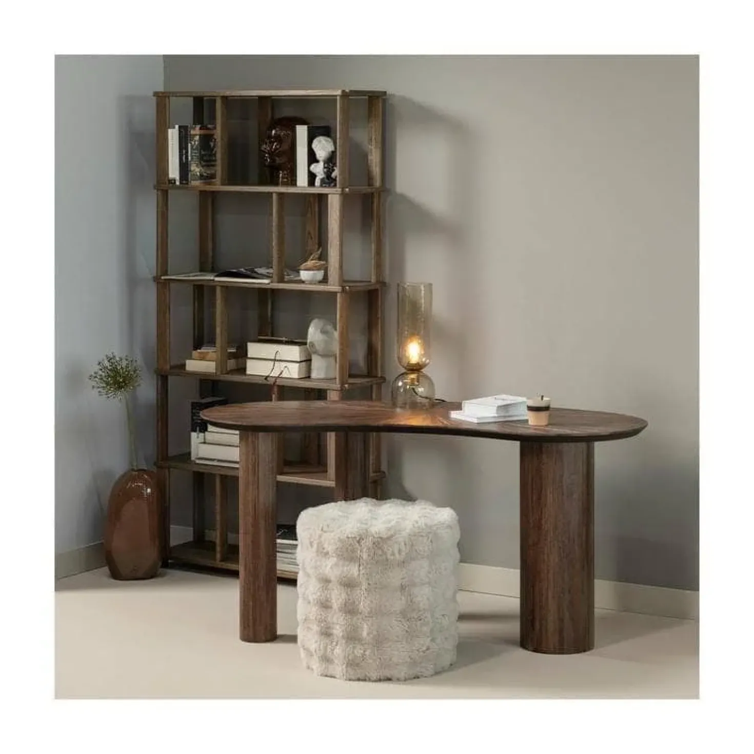 Sun Sidetable organisch Teak Bruin 150cm