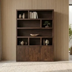 Sven Boekenkast XL walnoot 160cm