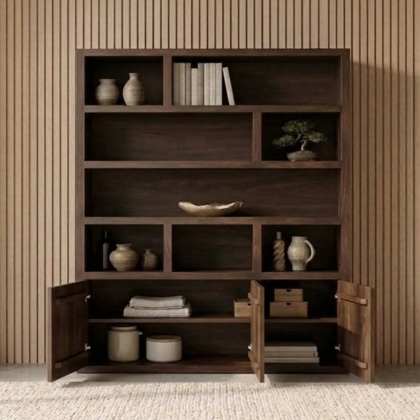 Sven Boekenkast XL walnoot 160cm