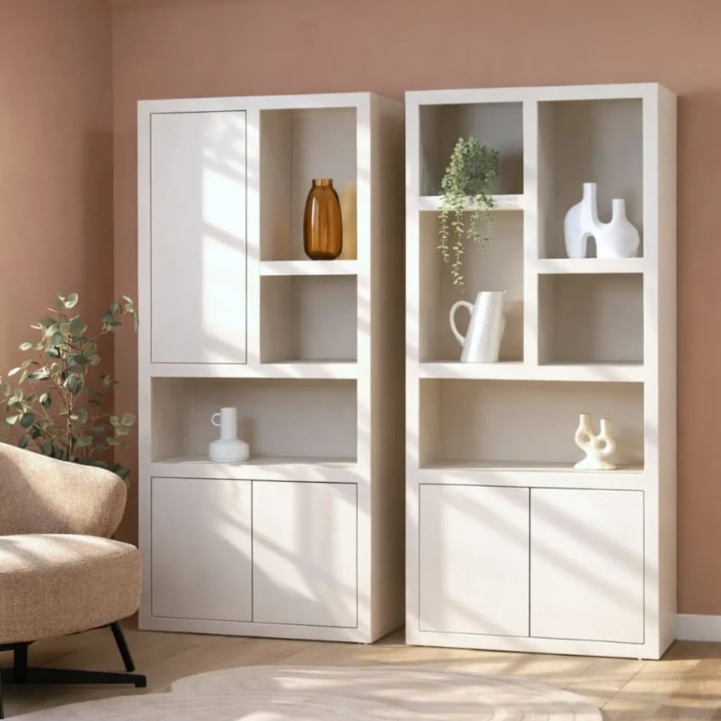 Sven Boekenkast zand 90cm