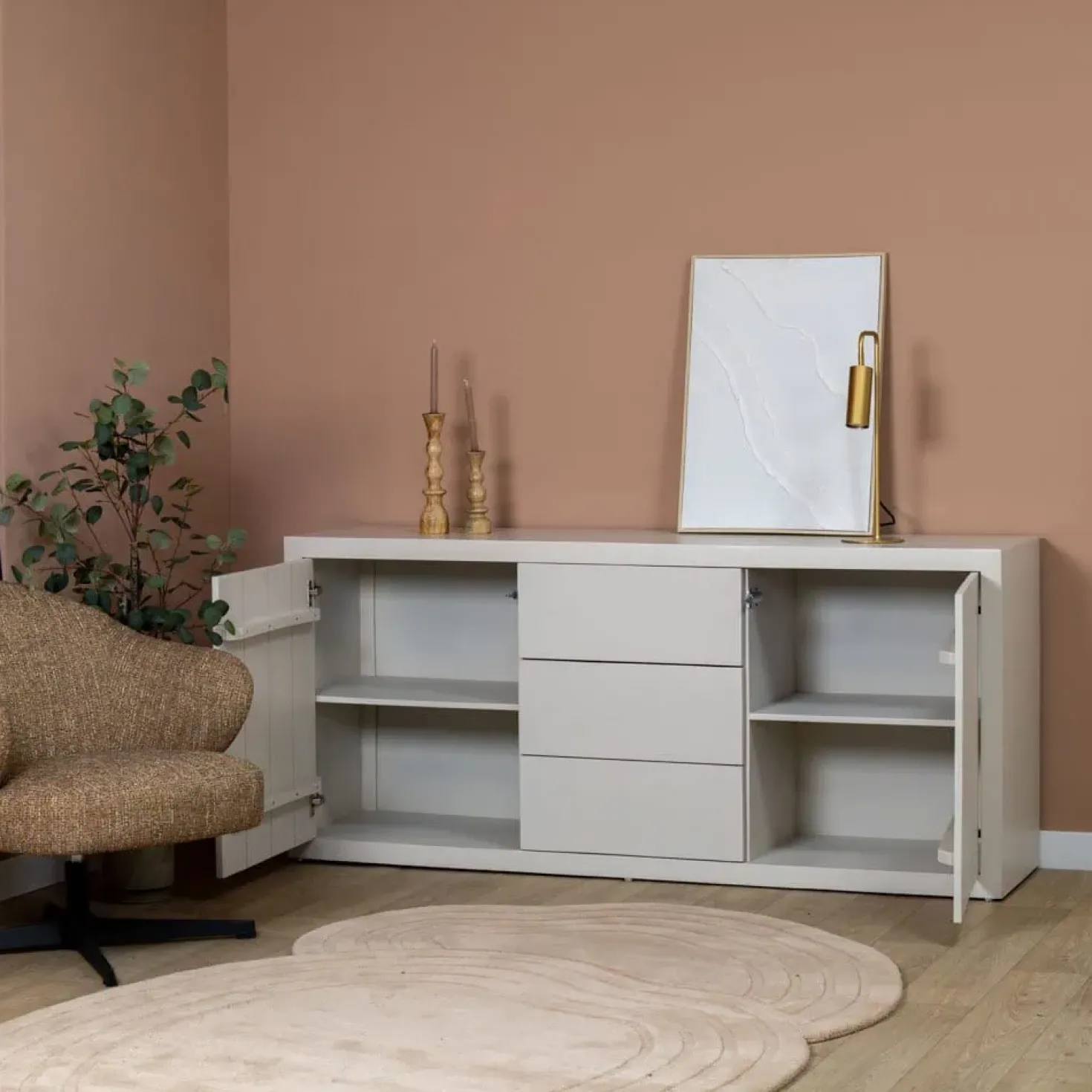 Sven Dressoir zand 180cm