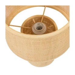 Syro 1-lichts Tafellamp Raffia 28cm