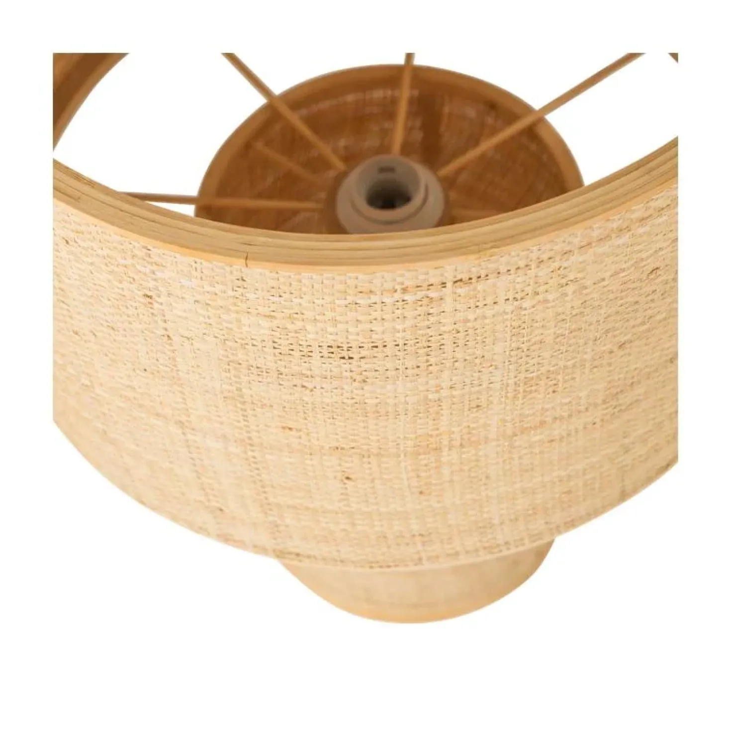 Syro 1-lichts Tafellamp Raffia 42cm