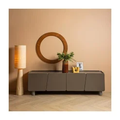 Syro 1-lichts Vloerlamp Raffia 130cm