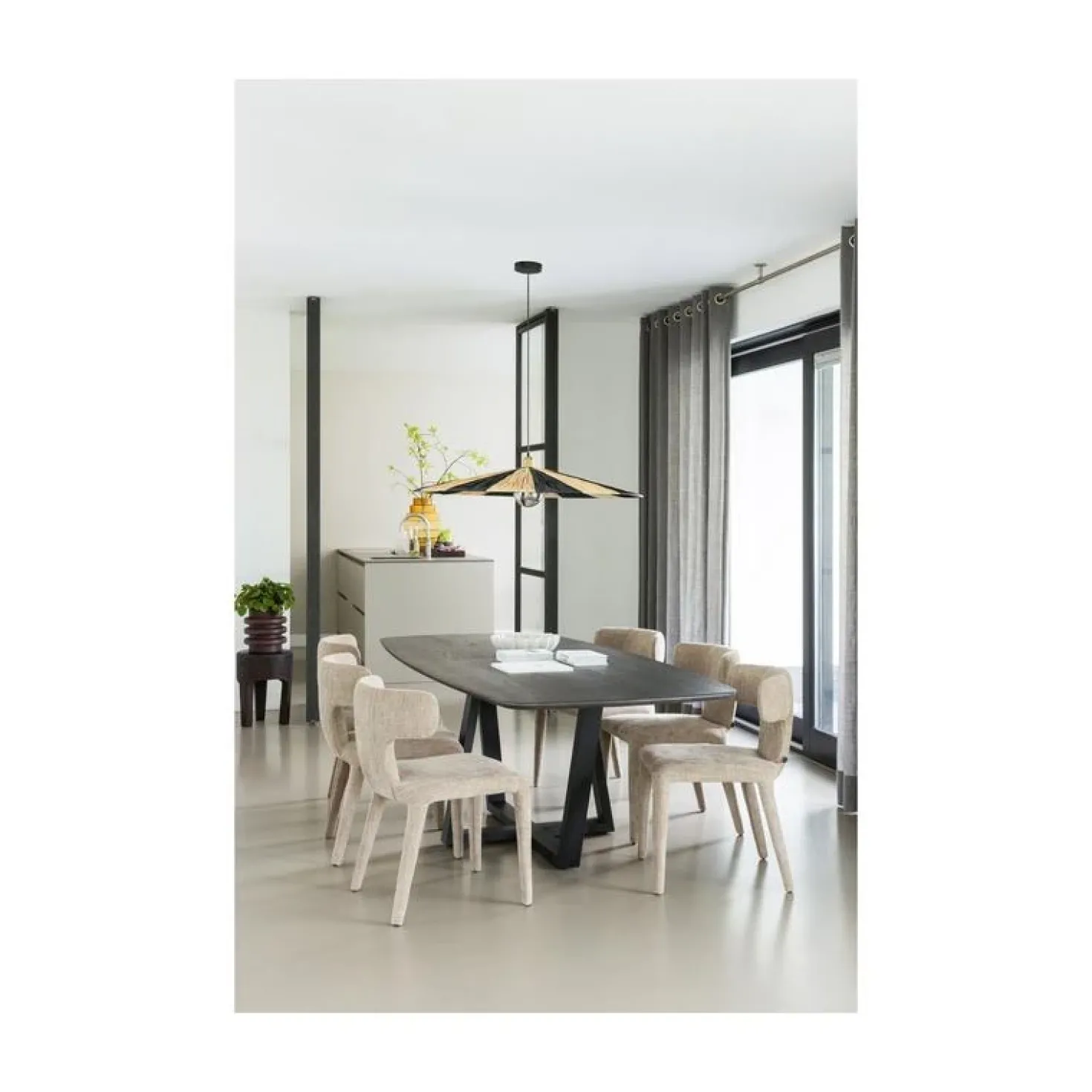 Tablo Eettafel deens ovaal DL Eikenhout mystic brown 220cm