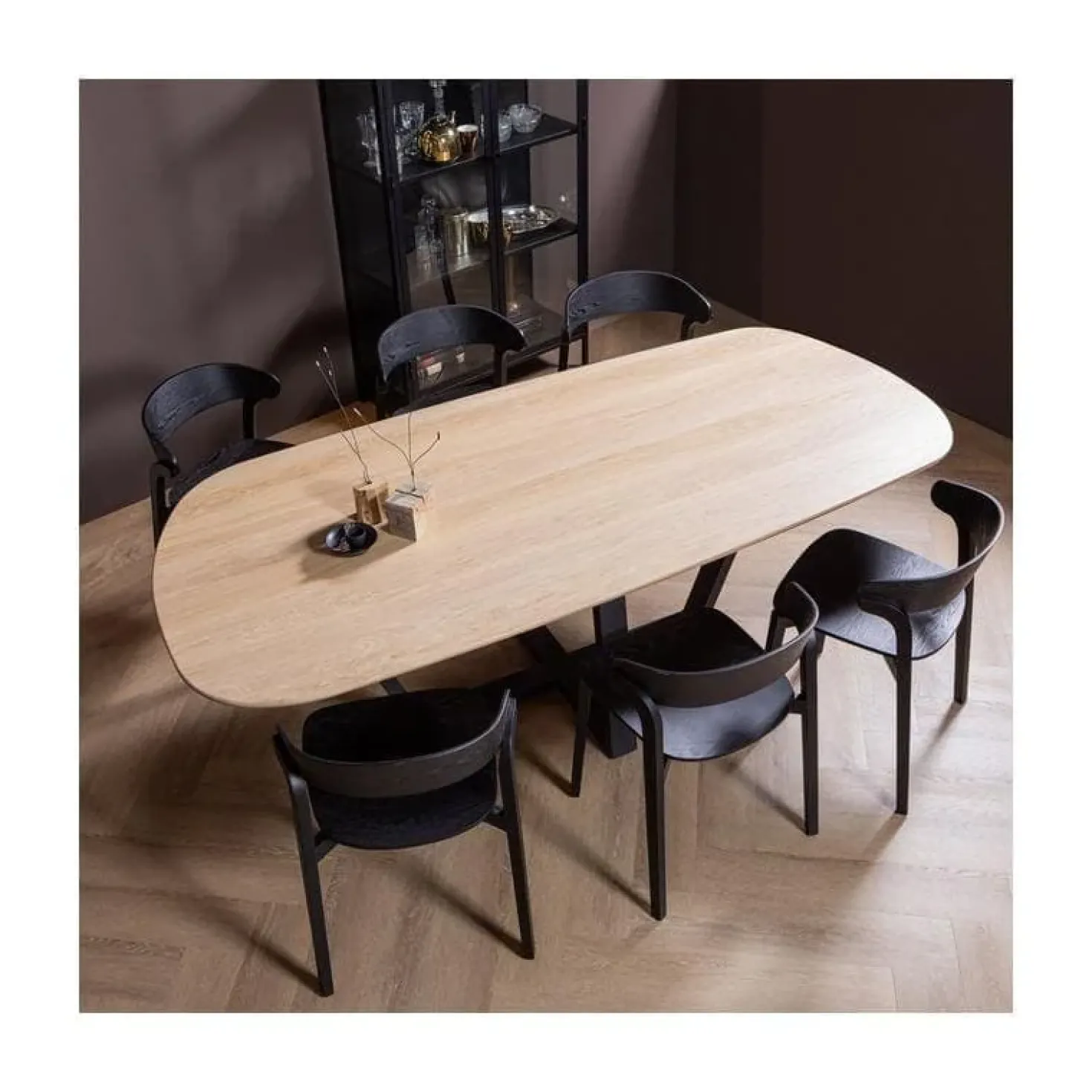 Tablo Eettafel organisch DL Eikenhout naturel 220cm