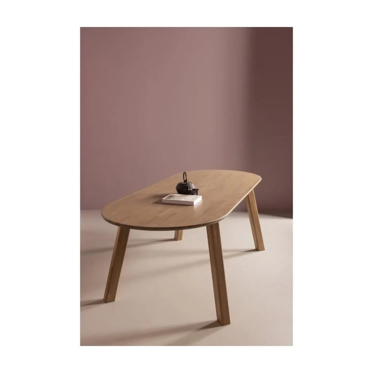 Tablo Eettafel ovaal VL Eikenhout pebble grey 220cm