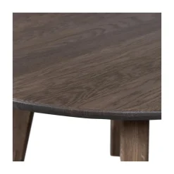 Tablo Eettafel rond DL Eikenhout cashmere brown 120cm