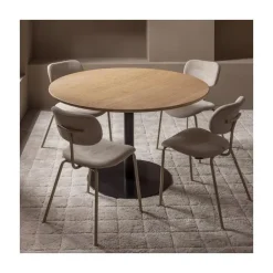 Tablo Eettafel rond VL Eikenhout naturel 120cm