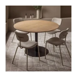 Tablo Eettafel rond VL Eikenhout naturel 120cm