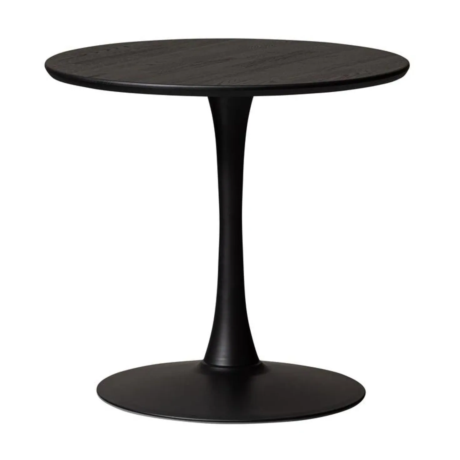 Tablo Eettafel rond VL Eikenhout zwart 80cm
