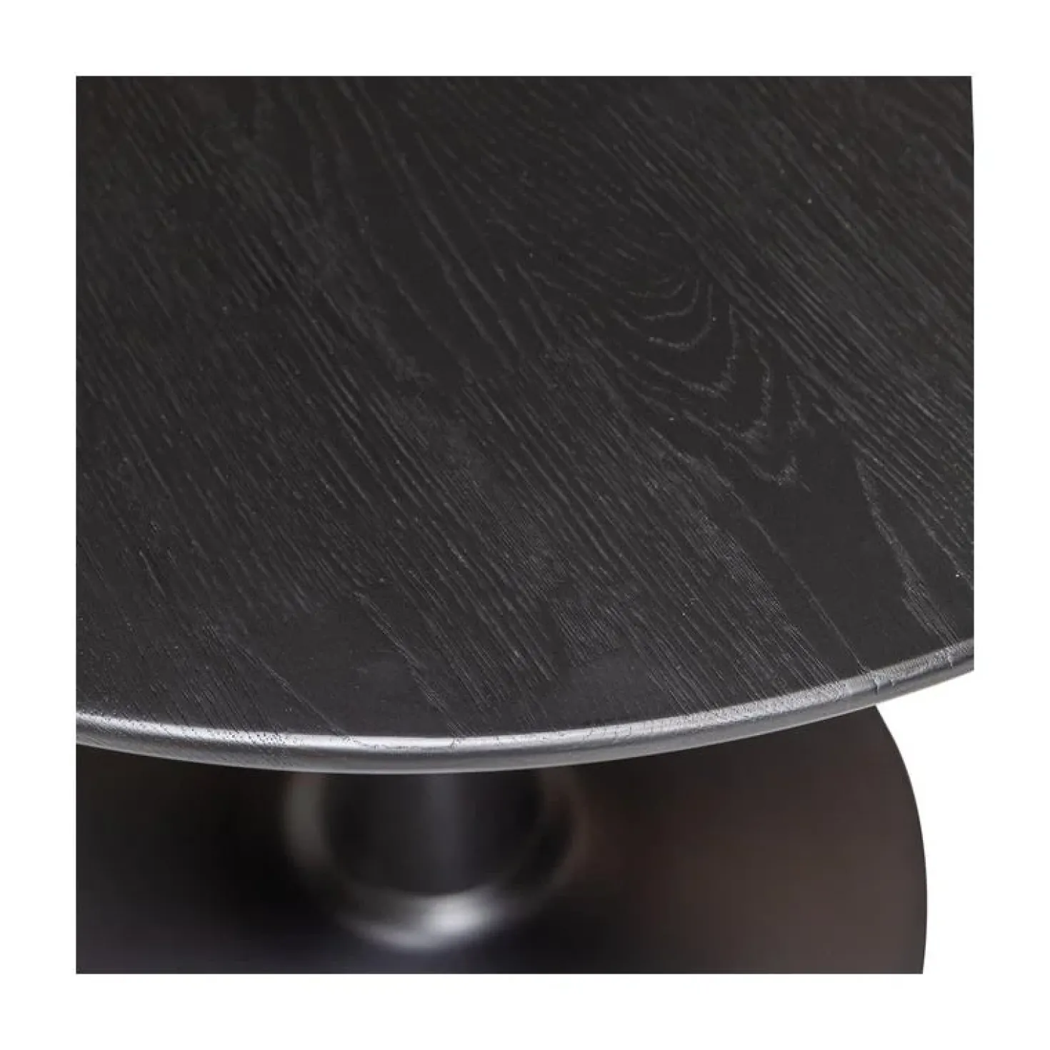 Tablo Eettafel rond VL Eikenhout zwart 80cm
