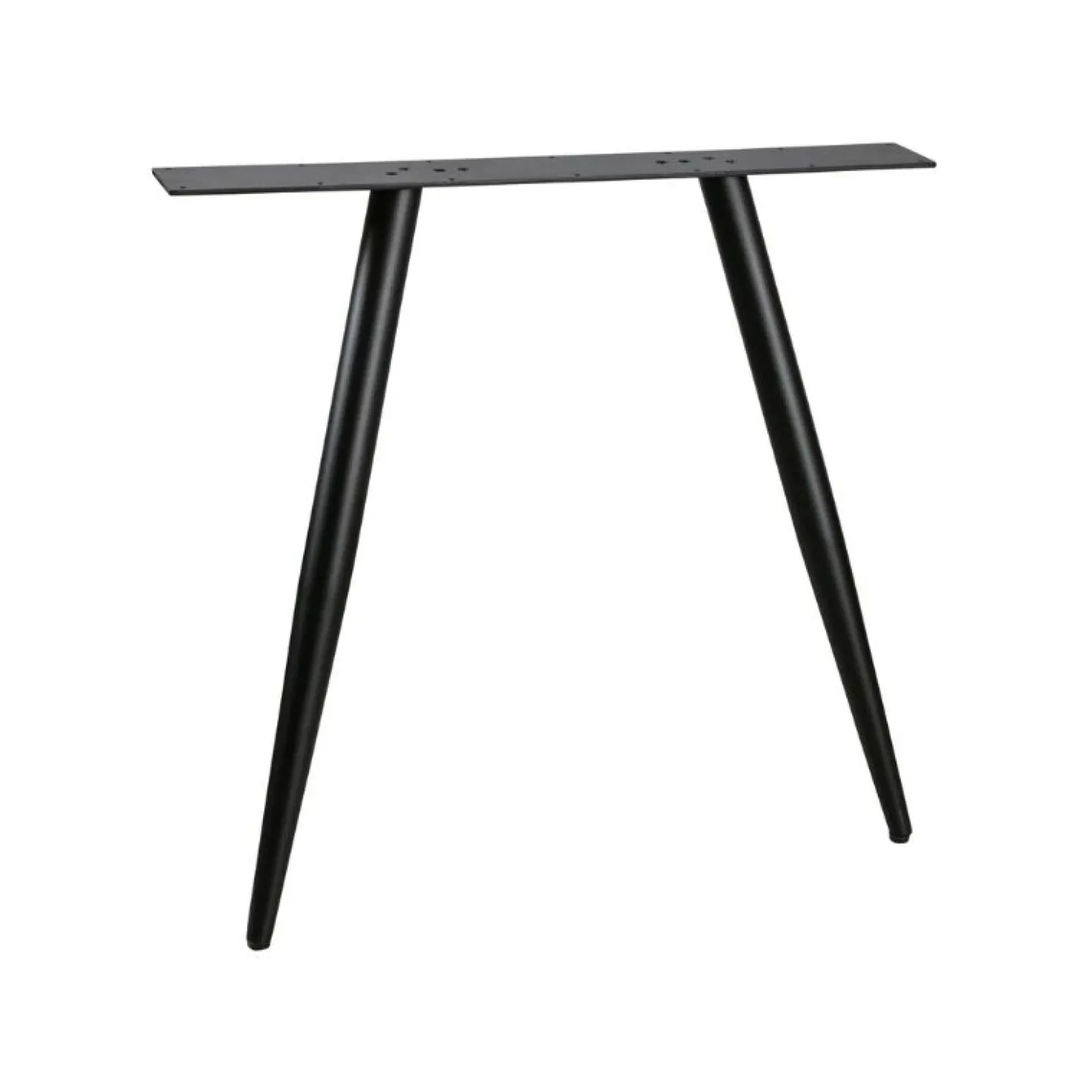 Tafel poot conisch metaal zwart (2-standen)