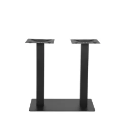 Tafelpoot Dubbel Zwart Metaal Dubbel 71cm