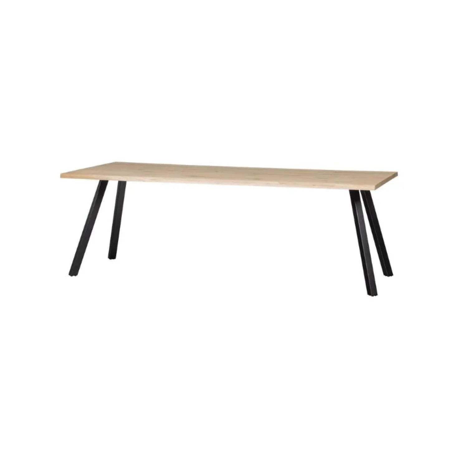 Tafel poot vierkant metaal zwart (2-standen)
