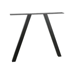 Tafel poot vierkant metaal zwart (2-standen)