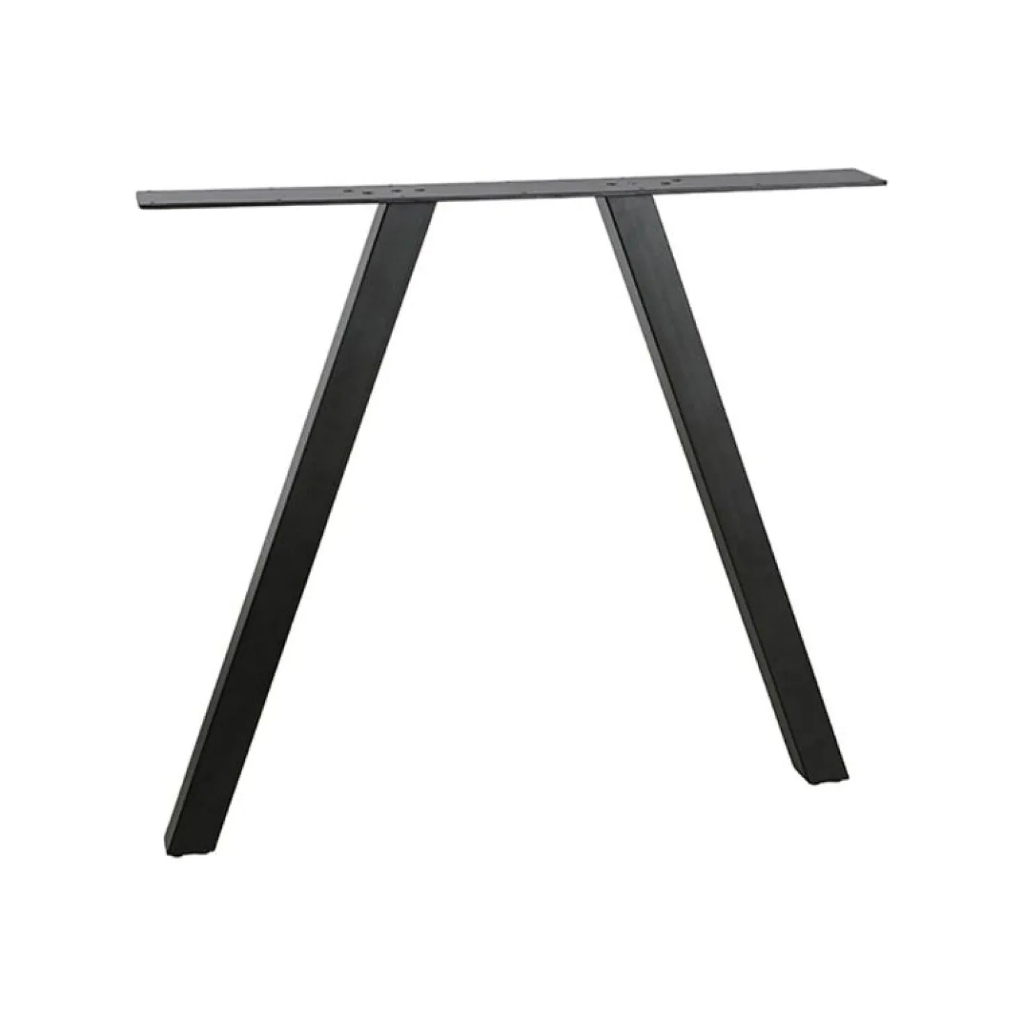 Tafel poot vierkant metaal zwart (2-standen)