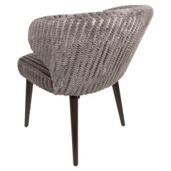 Taro Eetkamerstoel Taupe Donkerhout