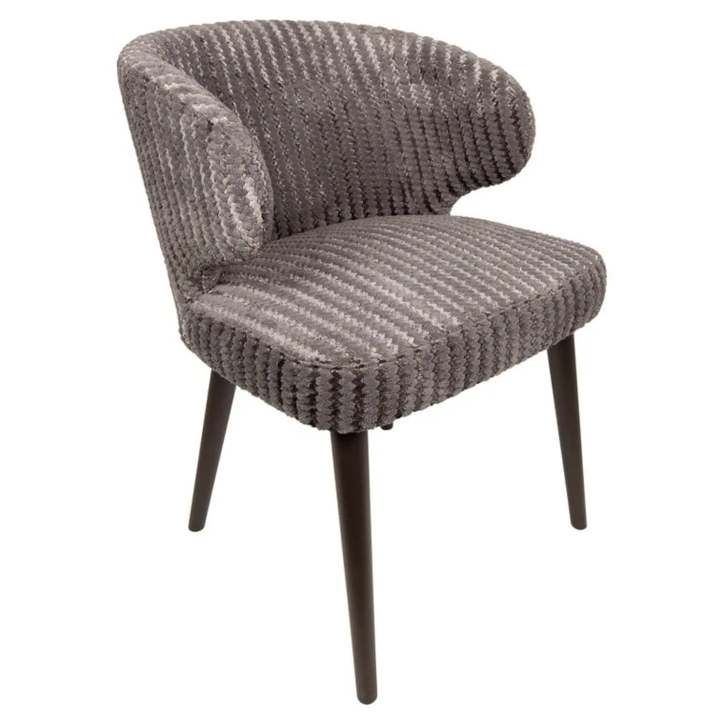 Taro Eetkamerstoel Taupe Donkerhout