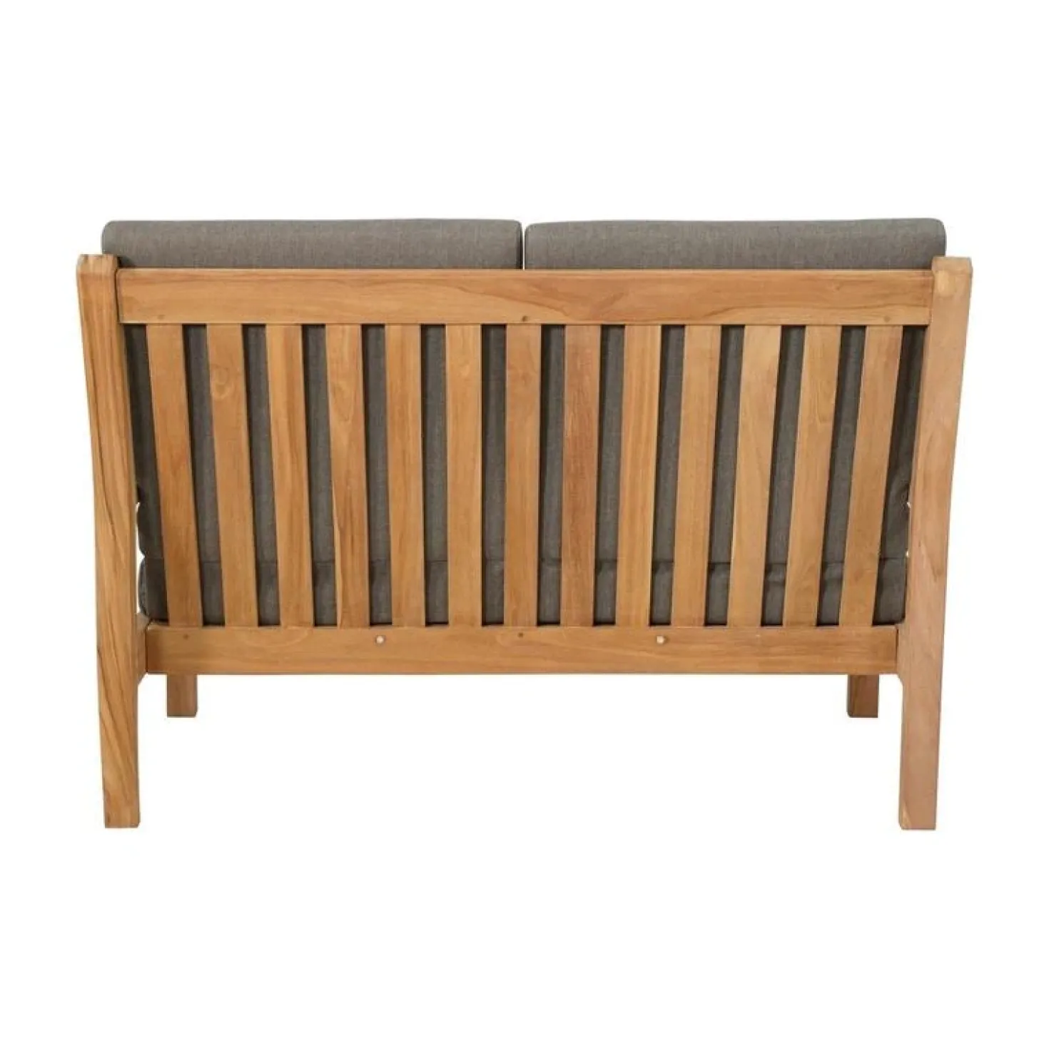 Teak Loungebank teak met kussen 124cm