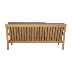 Teak Loungebank teak met kussen 180cm