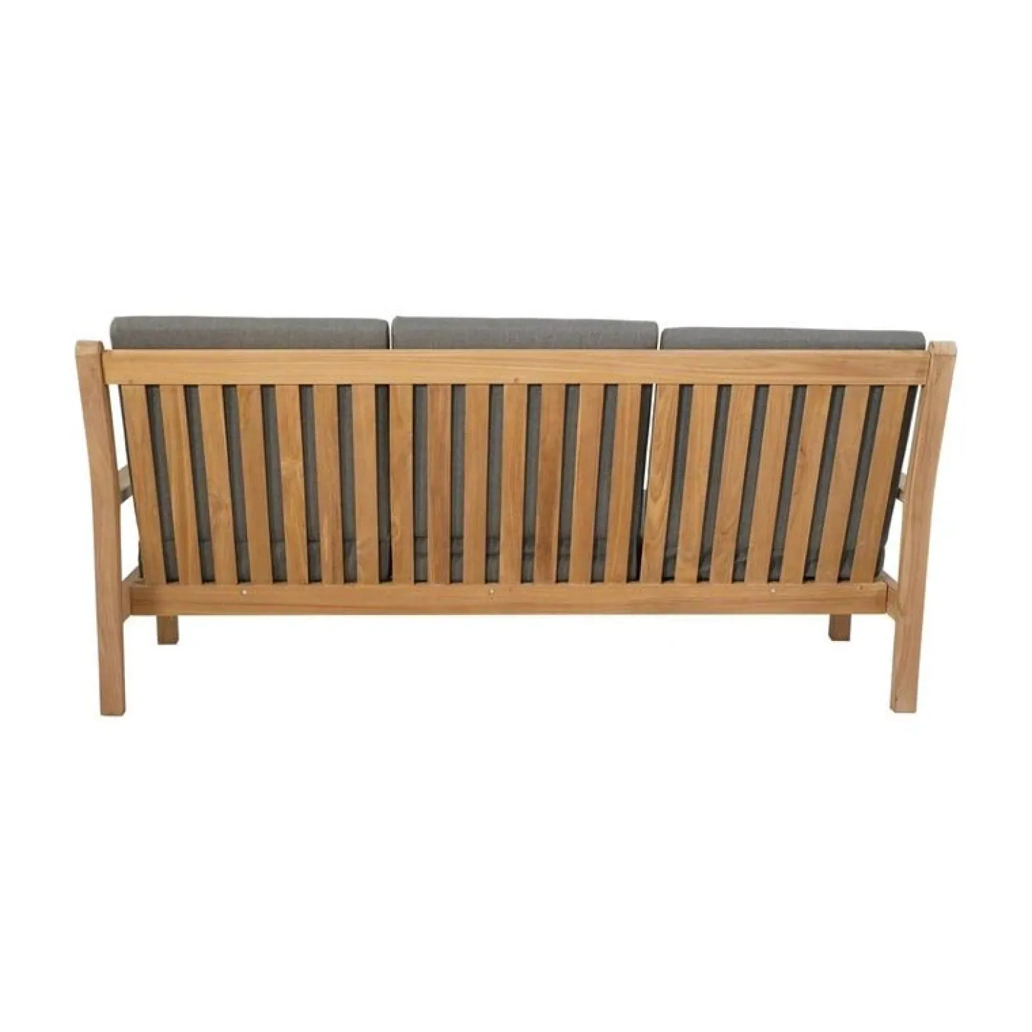 Teak Loungebank teak met kussen 180cm