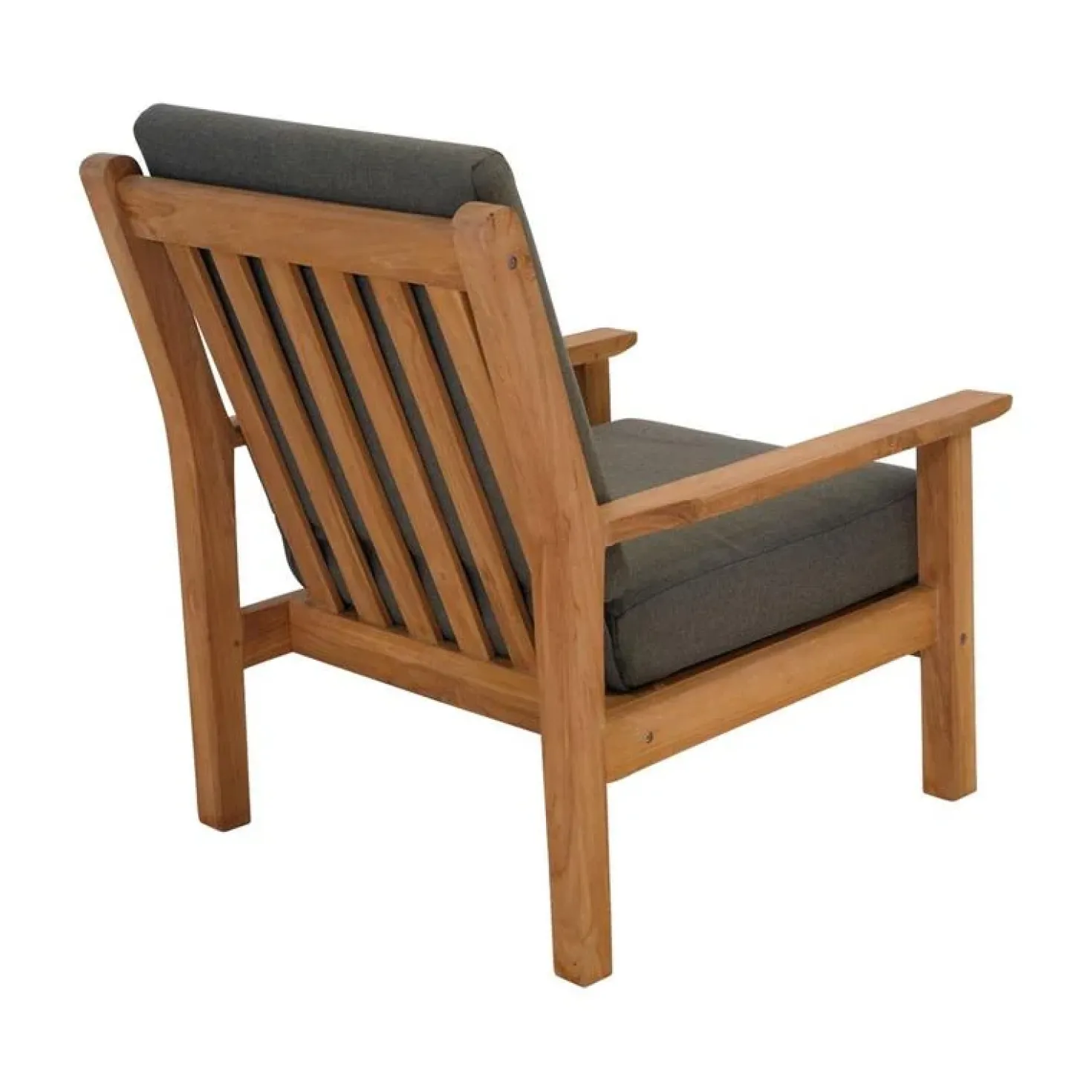 Teak Loungestoel teak met kussen