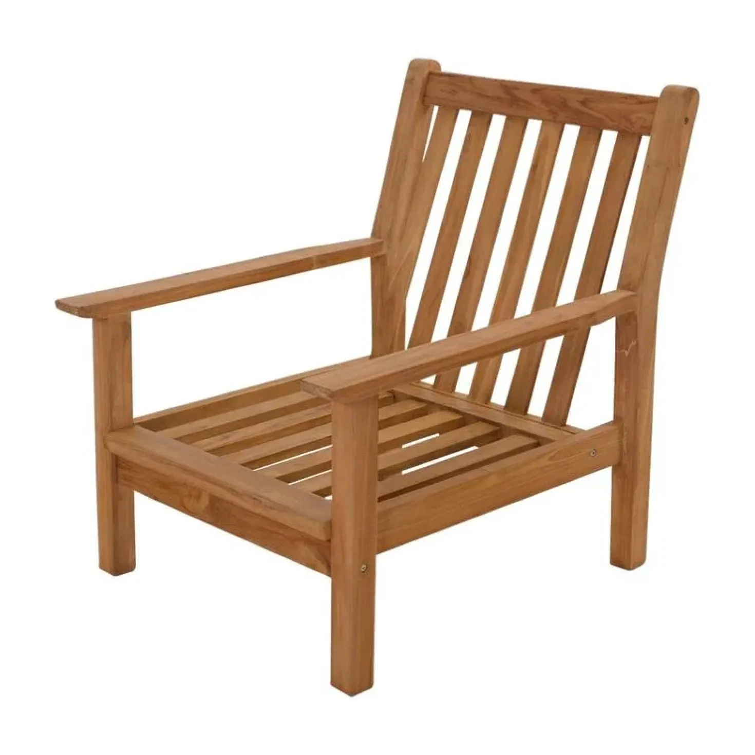 Teak Loungestoel teak met kussen