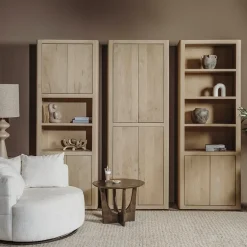 Tenna Boekenkast naturel mangohout 80cm