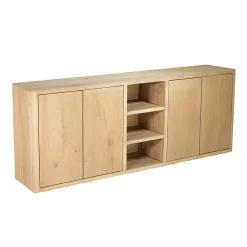 Tenna Dressoir naturel mangohout 220cm