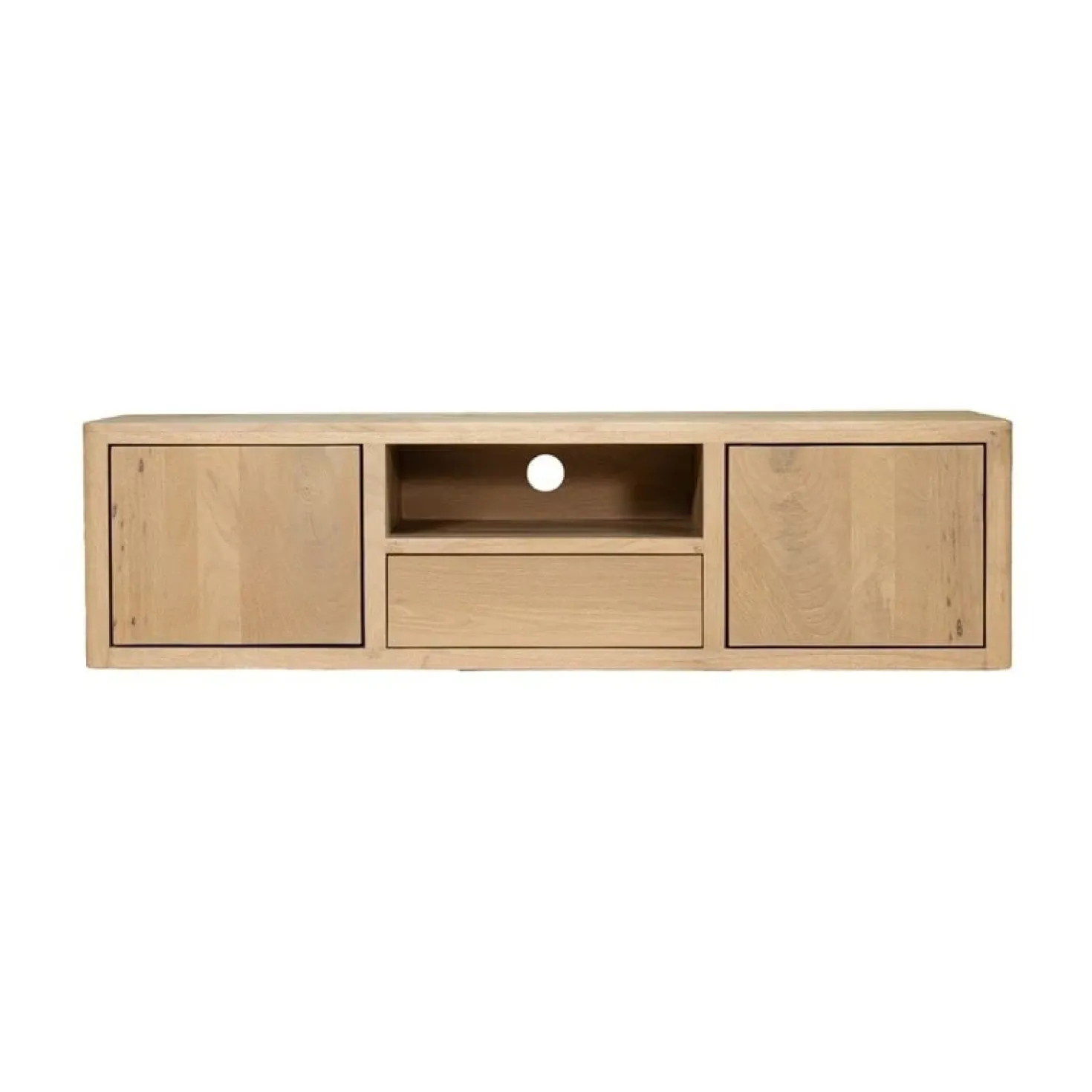 Tenna zwevend Tv meubel naturel mangohout 150cm