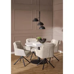 Terano Eetkamerstoel Beige Stof