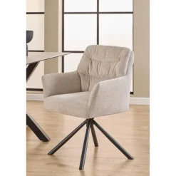 Terano Eetkamerstoel Beige Stof