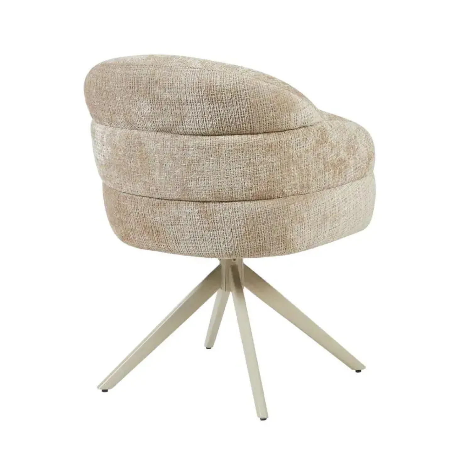 Tessa Eetkamerstoel Beige met Zand poot