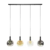 Tessio 4-lichts Hanglamp Multikleur glas
