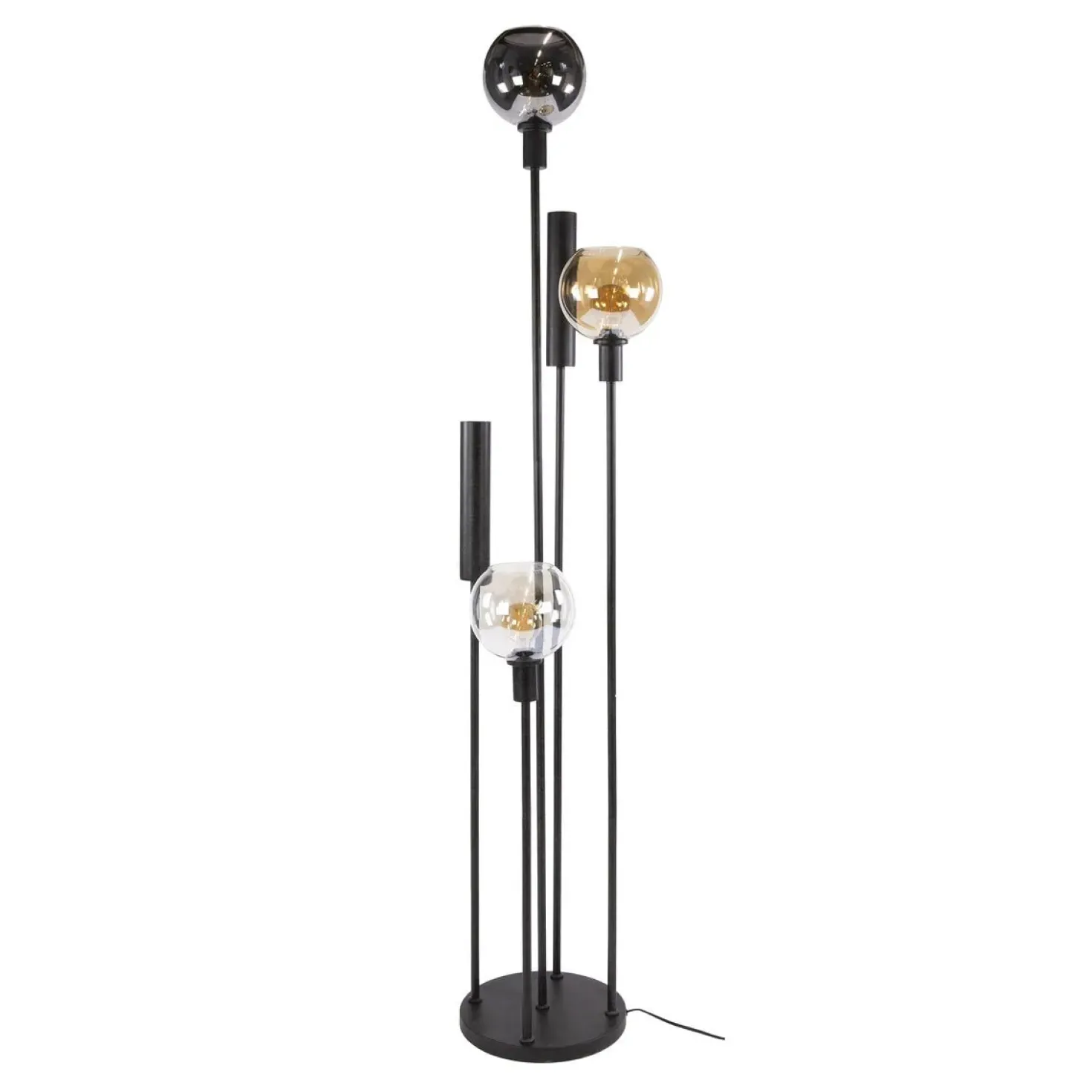Tessio 5-lichts Vloerlamp Multikleur glas