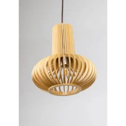 Tess 1-lichts Hanglamp hout bol