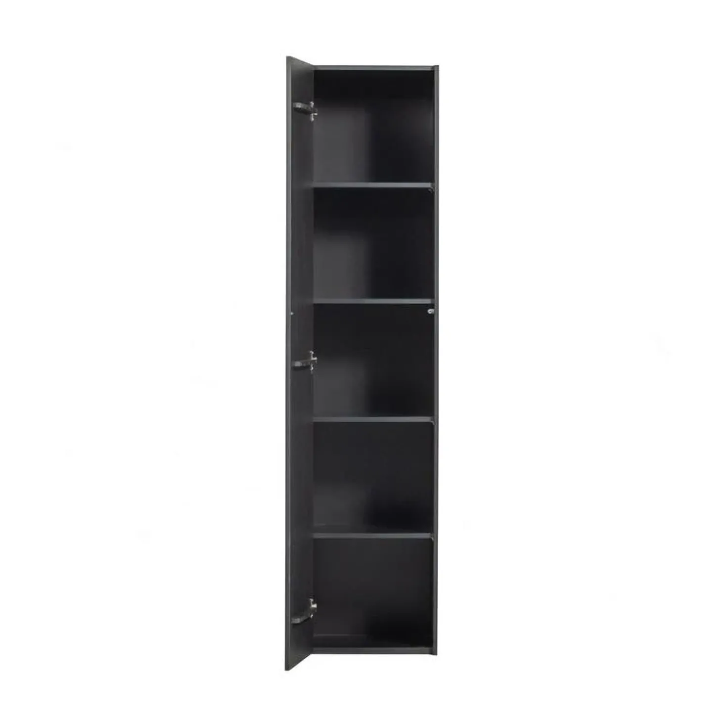Teun Wandkast smal Grenen zwart 44cm