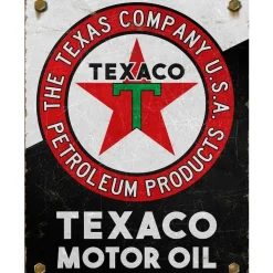 Texaco Motor Oil metalen bord
